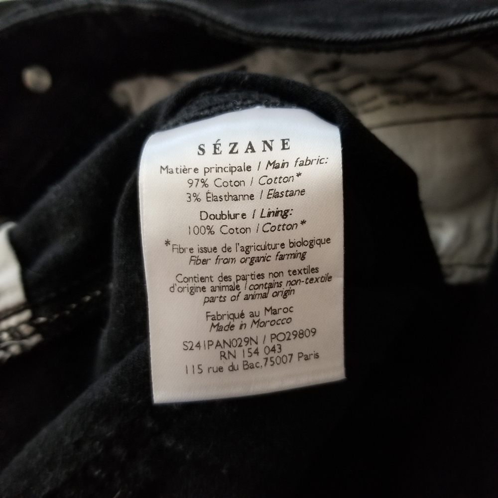 SÉZANE DENIM Slim Parfait Jean Size 2 US / 34 FR - Picture 10 of 16